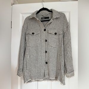 Zara patterned sweater/ blazer. Size Xs